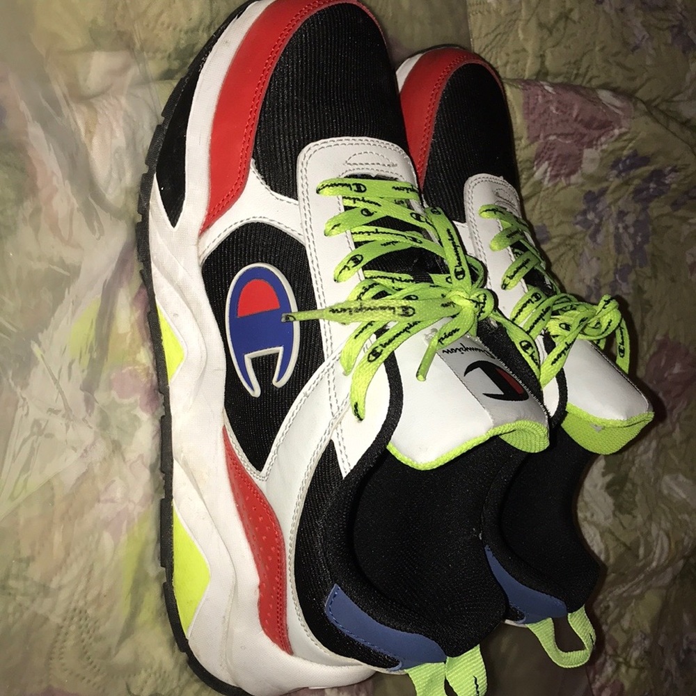 Champion Boys 93Eighteen Shoes White/Red/Multi